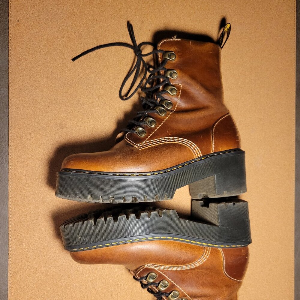 Leona Women's Farrier Leather Heeled Boots in Tan Leona Women's Farrier Leather